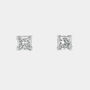 Ray Princess Cut Diamond Earrings