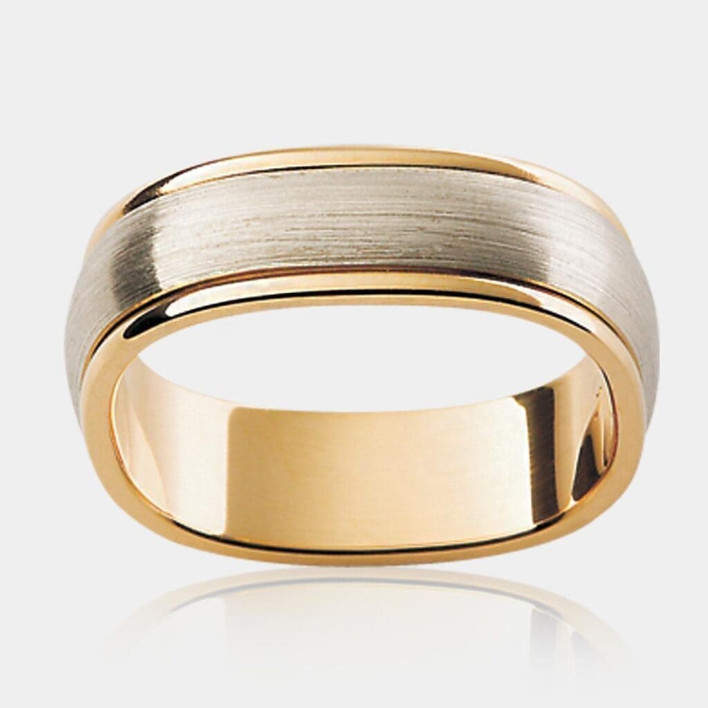 Monte Carlo Two Tone Men's Wedding Ring