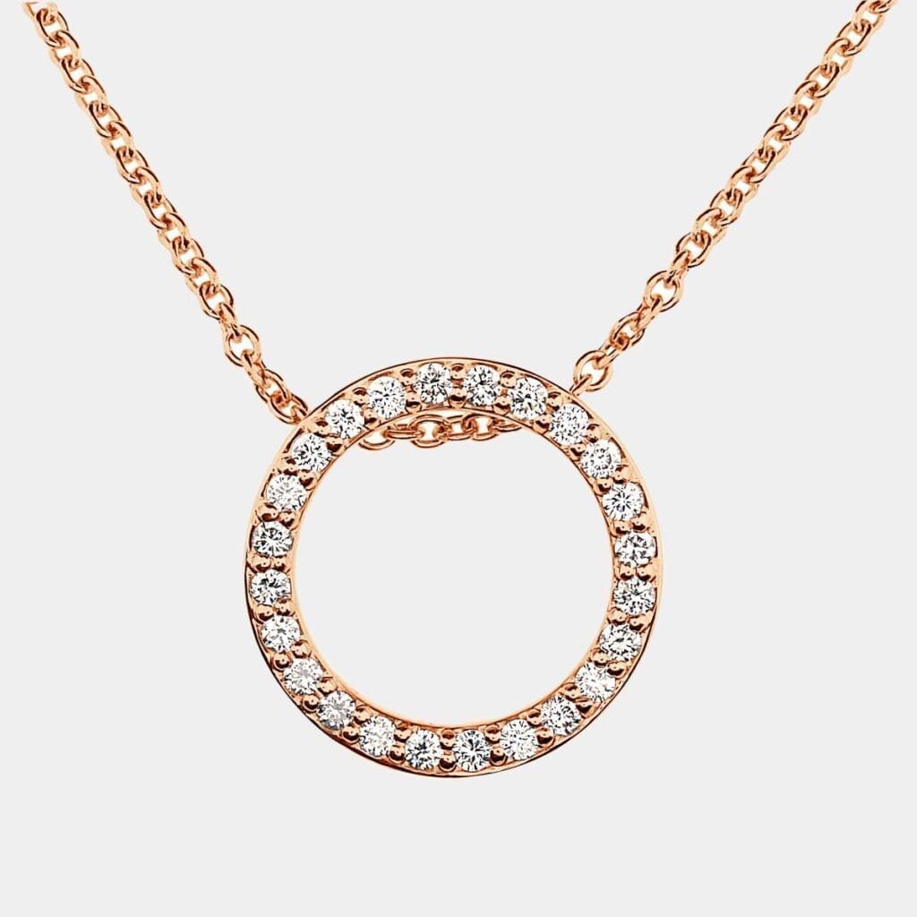 Vicki Diamond Circle Pendant