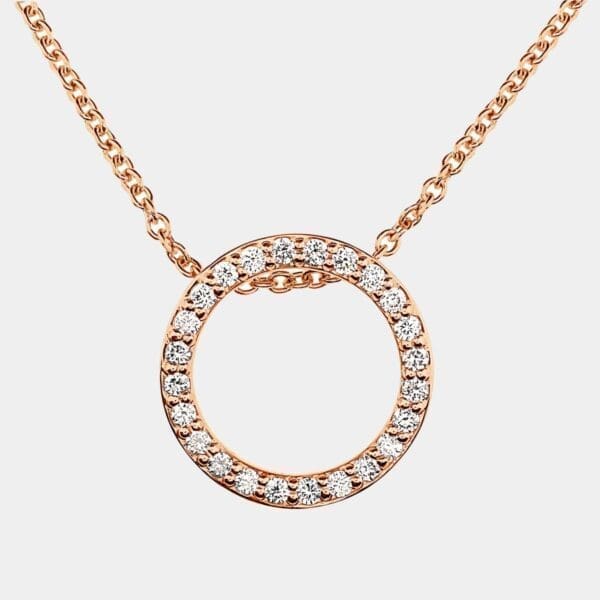 Vicki Diamond Circle Pendant