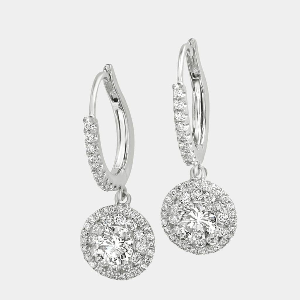 Lisa Diamond Drop Earrings