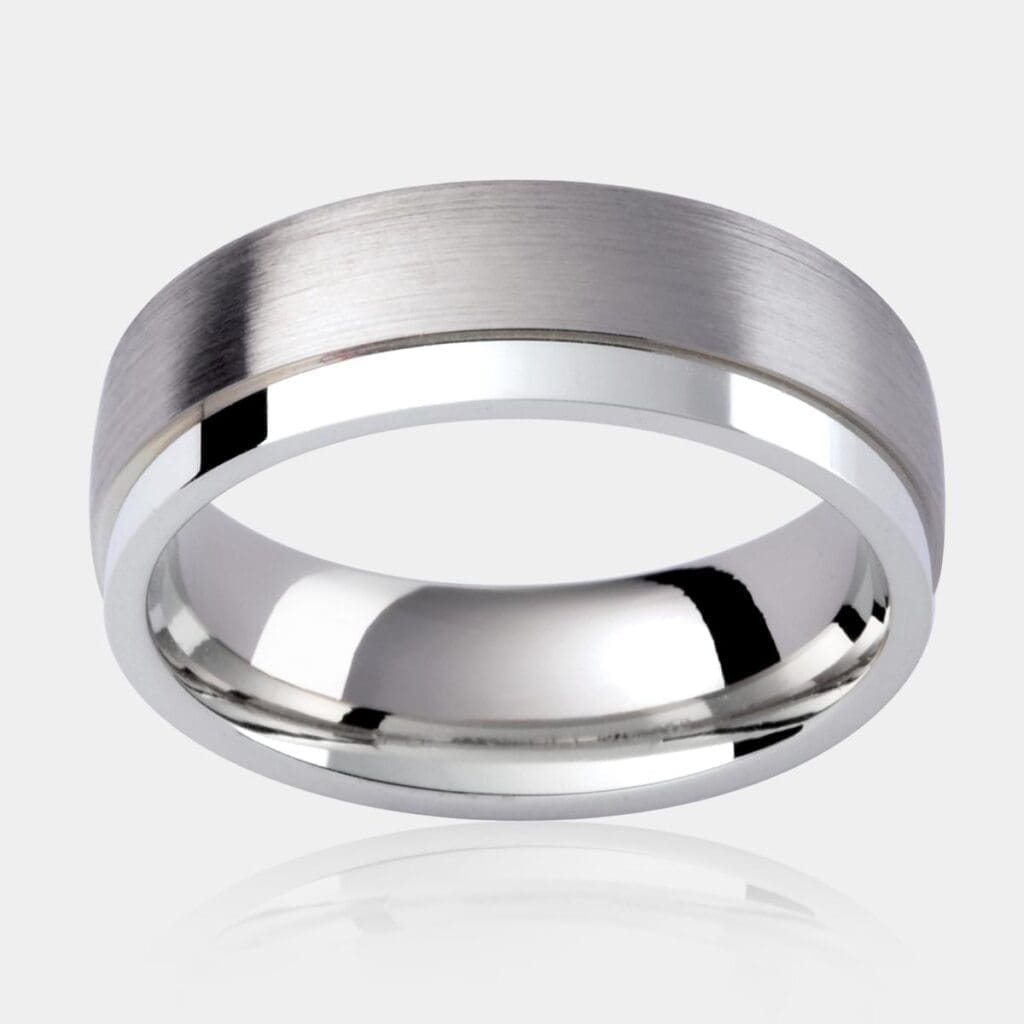 Jester Two Tone Men's Wedding Ring