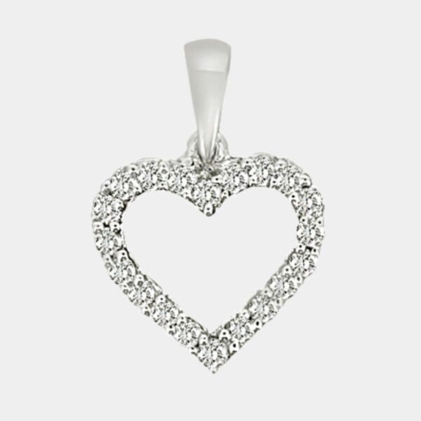 Heart Shape Diamond Pendant