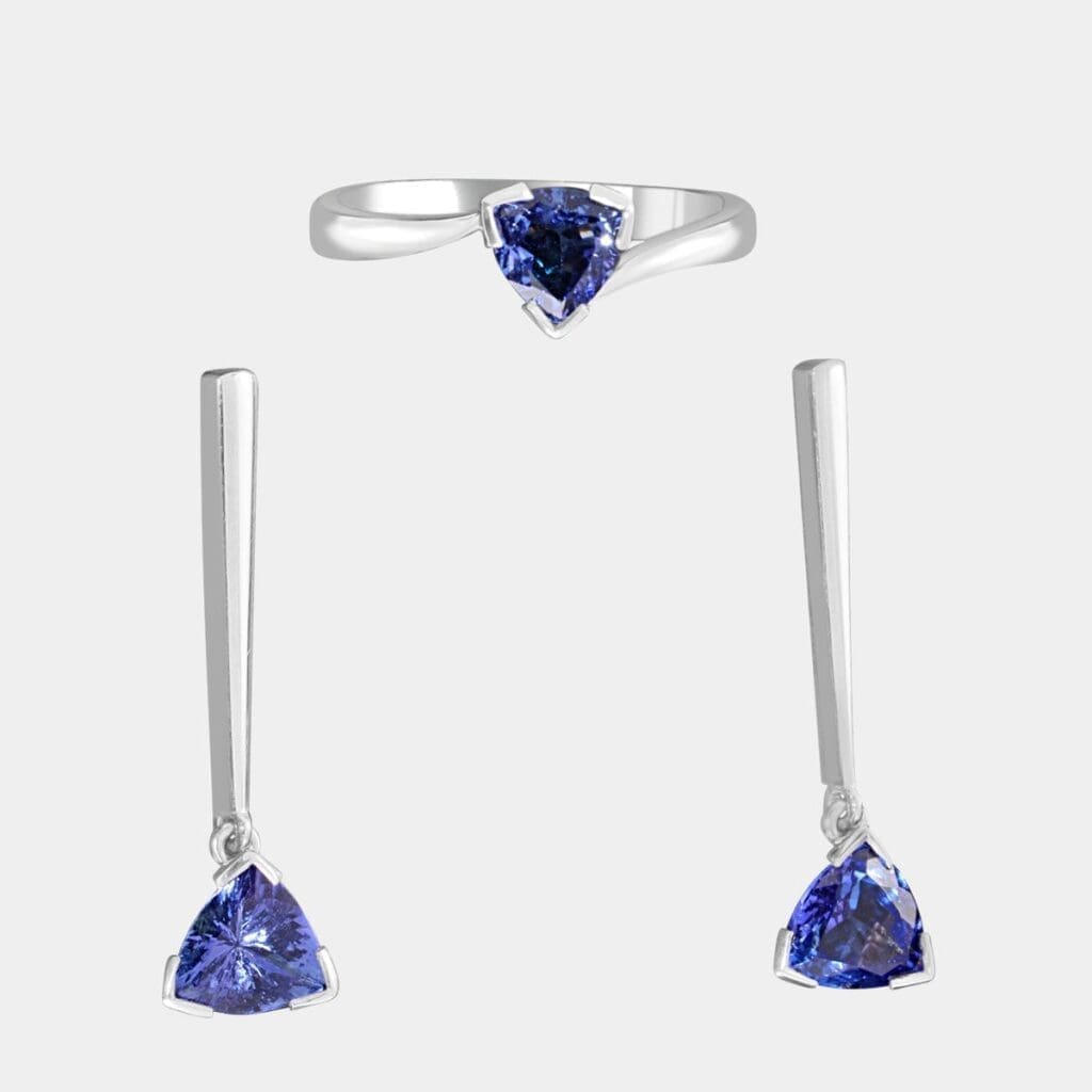 Julie Tanzanite Earring and Ring Set