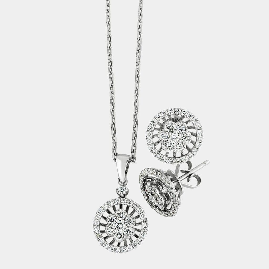 Phung Diamond Earring Pendant Set