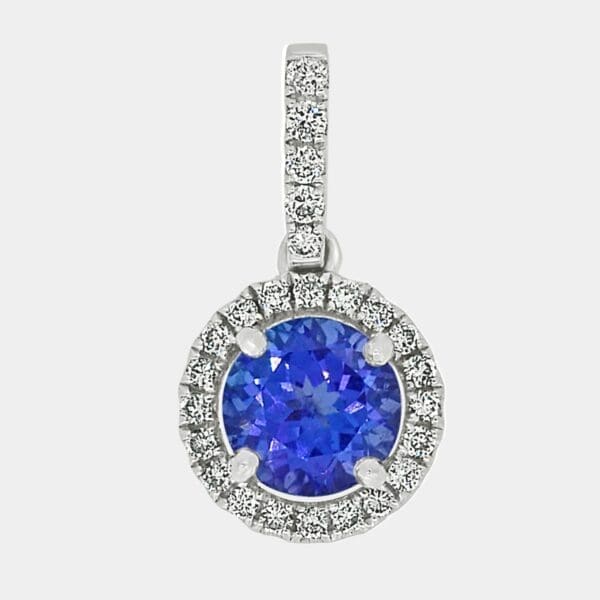 Justin Tanzanite and Diamond Pendant