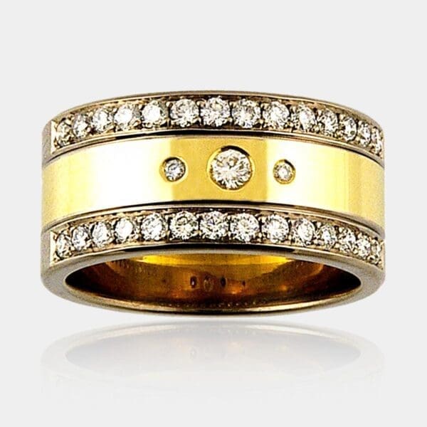 Antonia Two Tone Diamond Ring Set