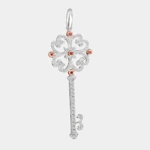 Lisa Diamond Key Pendant