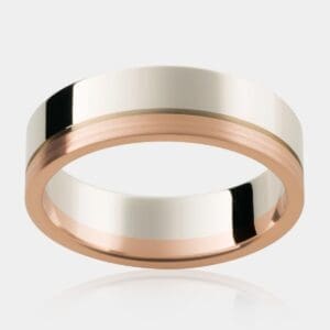 Maverick Two Tone Men's Wedding Ring