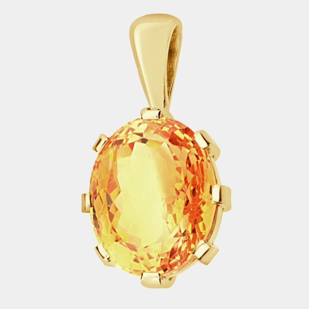 Ngaire Yellow Beryl Pendant