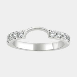 Jade Fitted Diamond Wedding Ring