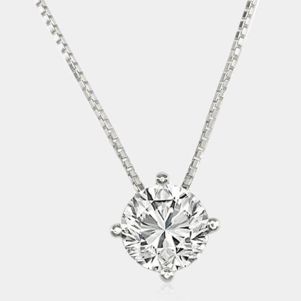 Louise Solitaire diamond pendant