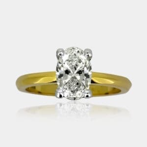 Diana Oval Diamond Engagement Ring