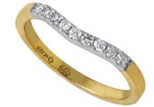 Yellow gold eternity ring